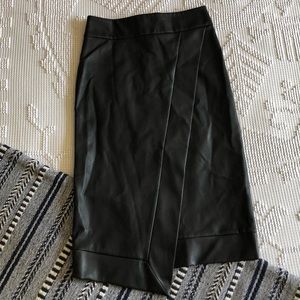 Faux Leather Skirt